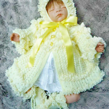 Knitting Pattern baby jacket, hat and booties  #126