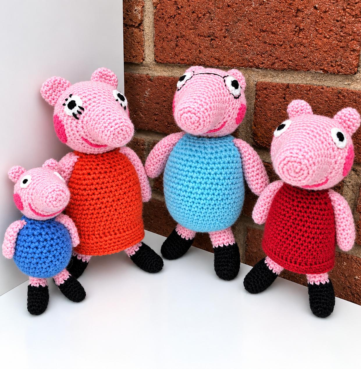 Peppa Pig and Family Crochet Patterns