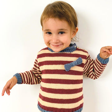 Strickanleitung Babypullover Hanna & Hannes in den Größen 62 bis 92, für mutige Anfänger