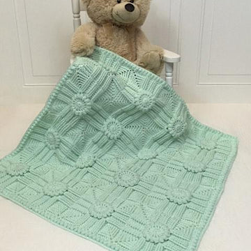 Croix Matelasse Crochet Baby Blanket