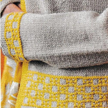 Squares Border Cardigan