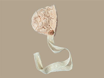 Zig Zag Lace Baby Bonnet