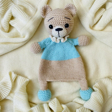 Lovey Blanket Bear Security Blanket Teddy