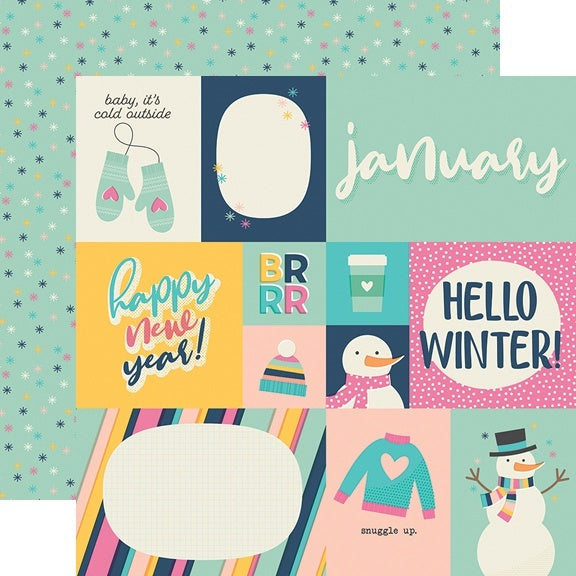 Simple Stories Best Year Ever Double-Sided Cardstock 12"X12" 25/Pkg - January