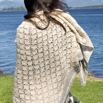 Cotton Grass shawl