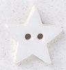 Mill Hill Button 86391 - Very Small Star - Matte White