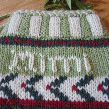 Holly & Snowflake Stocking