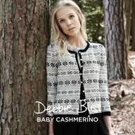 Fairisle Cardigan  - Knitting Pattern for Women in Debbie Bliss Baby Cashmerino