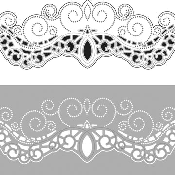 Paper Rose Dies - Ornate Border