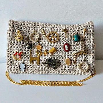Crochet Pattern Crochet Bag Pattern crochet purse pochette pattern woman bag, evening bag, summer bag, handbag, crochet bag, handle bag