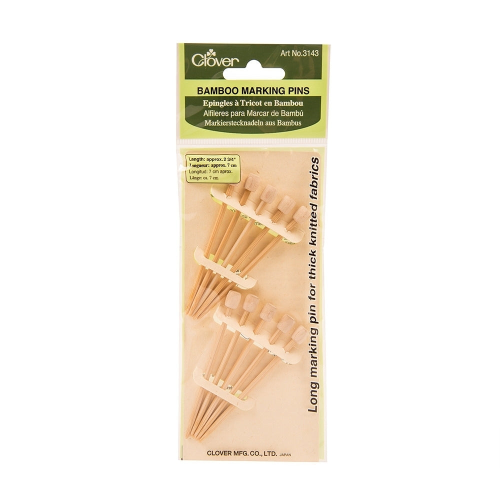 Clover Bamboo Marking Pins