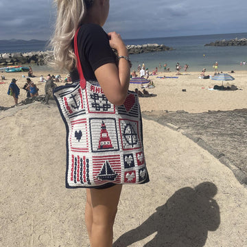 Nautical Love Beach Bag
