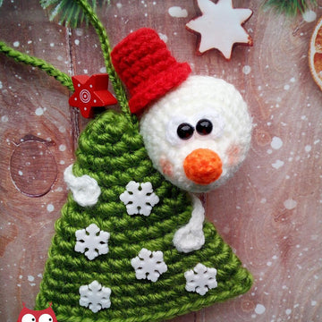 281 Snowman on a Christmas Tree