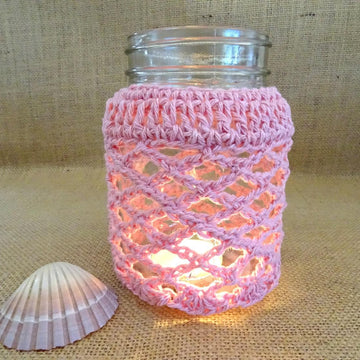 Crochet Candle Cozies For Mason Jars