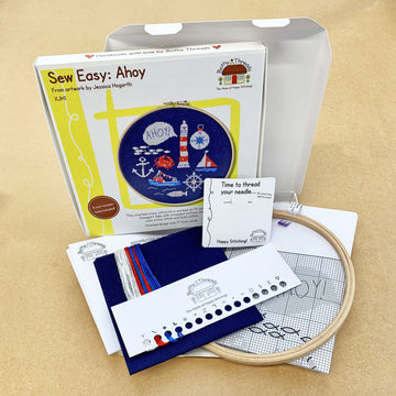 Bothy Threads Ahoy Cross Stitch Kit - 17.5cm circle
