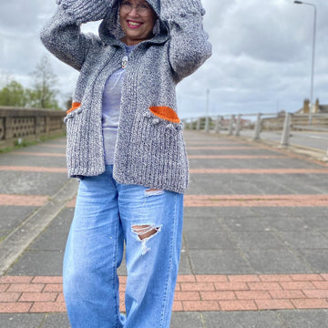 Marled Hoody Cardigan