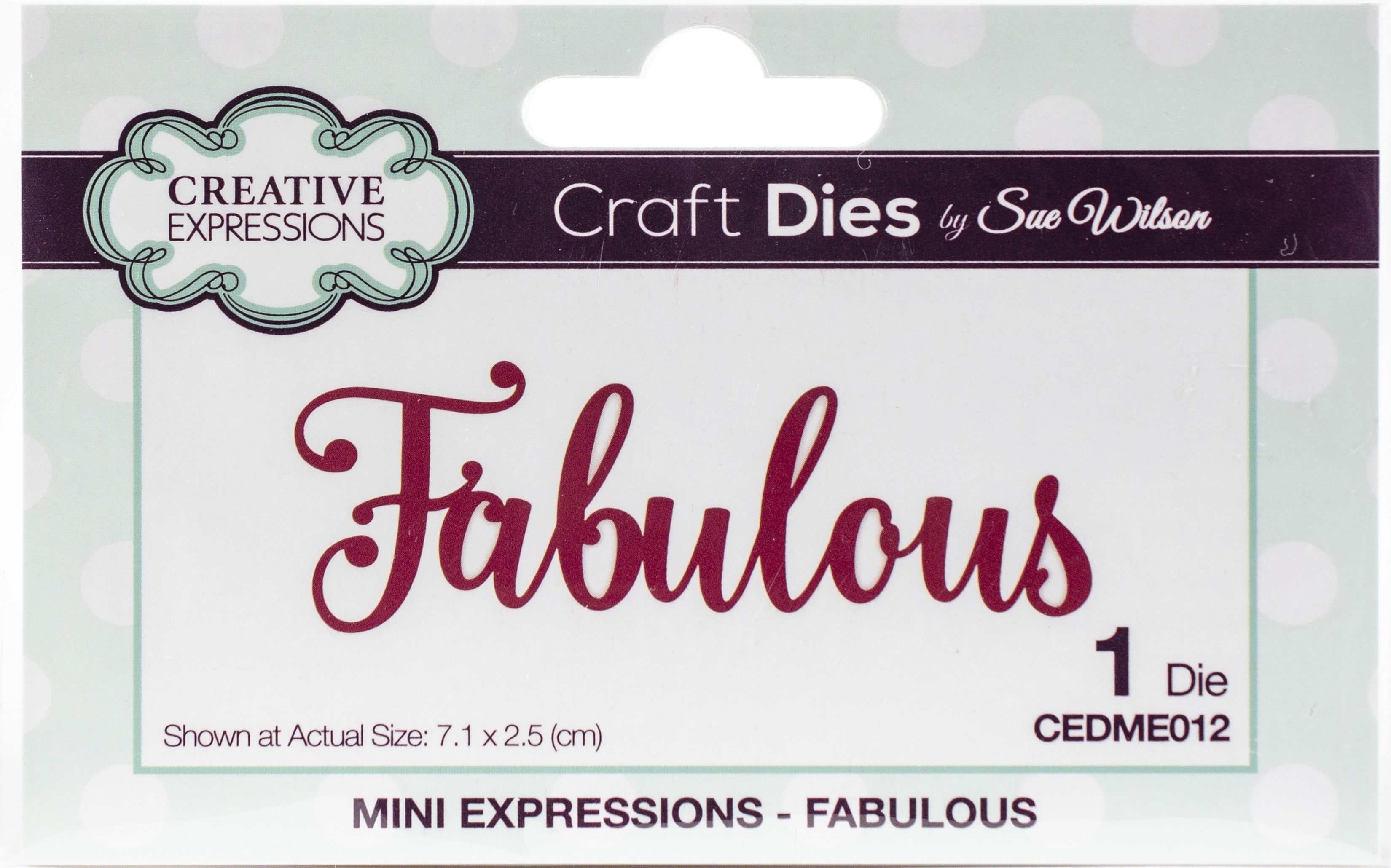 Creative Expressions Craft Dies By Sue Wilson - Fabulous