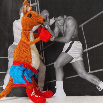 BOBBY THE BOXING KANGAROO TOY KNITTING PATTERN