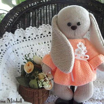 Knitting PATTERN Knitted Bunny