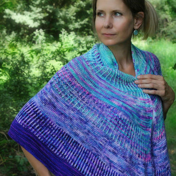 Brioche Shell Shawl