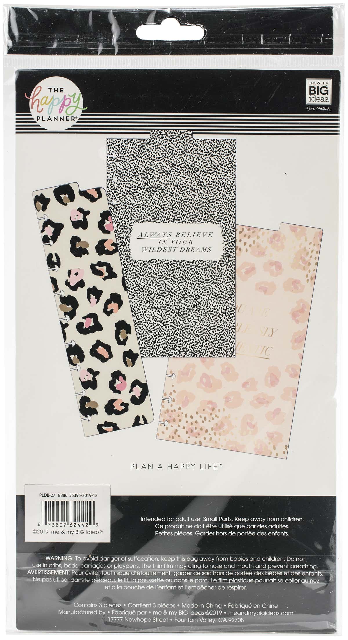 The Happy Planner Dashboards 10.87"X5.87" 3/Pkg - Everyday