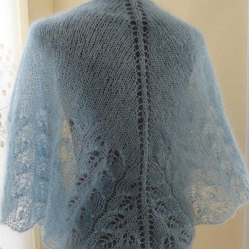 #172 Cloudy Skies Diaphanous Scarf