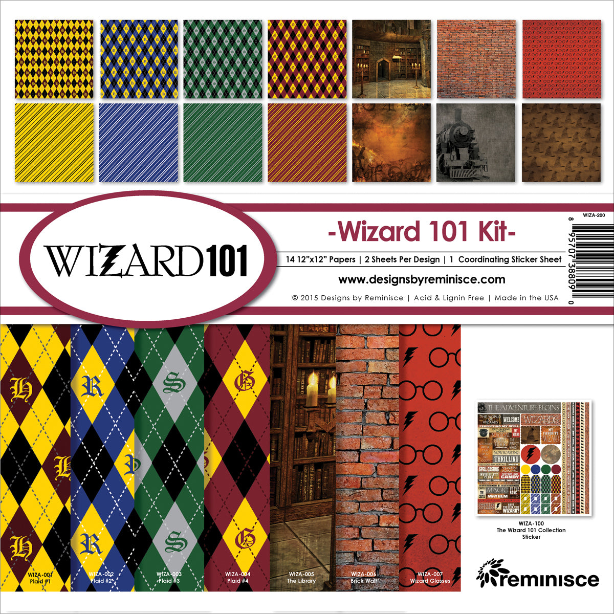 Reminisce Collection Kit 12"X12" - Wizard