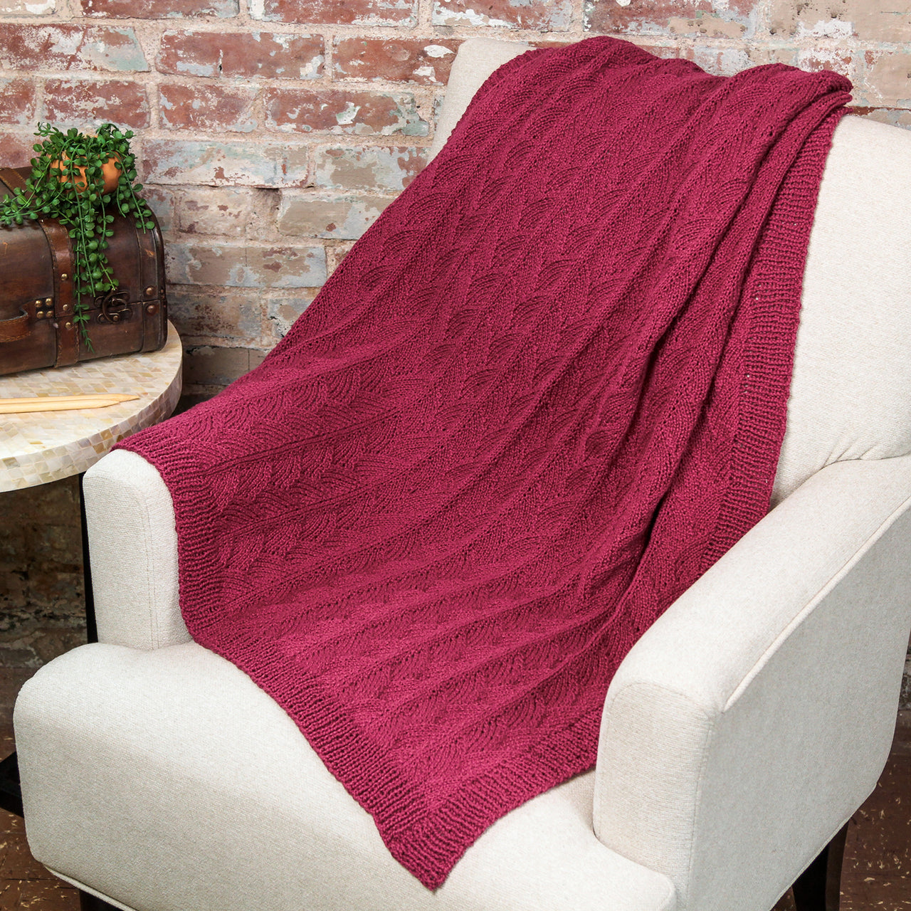 1341 Catawba - Blanket Knitting Pattern for Babies and Home in Valley Yarns Montague