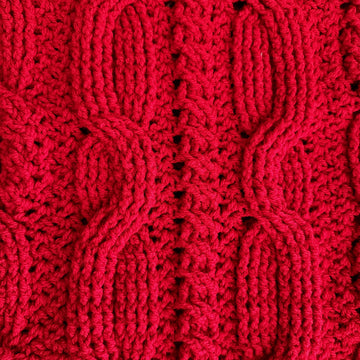 Bonnie's Christmas Cabled Throw
