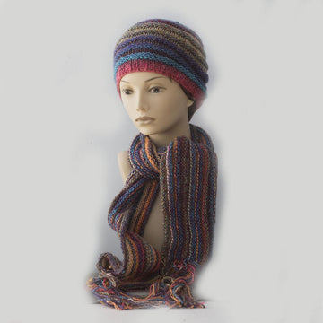 Multi-color Winter Hat and Scarf