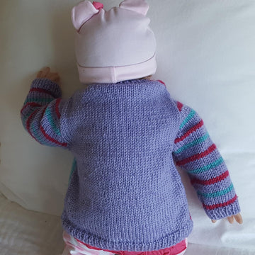 Joanna - babies 8ply cardigan