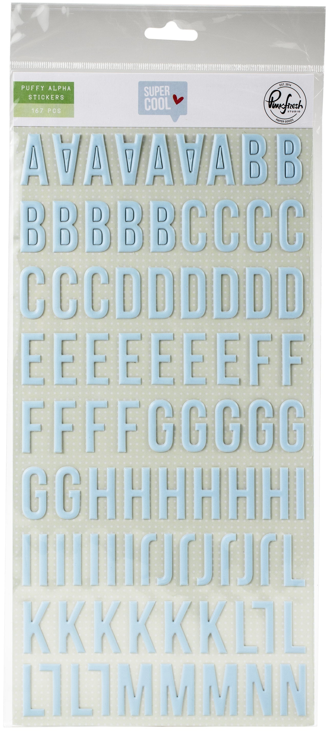 Pinkfresh Studio PinkFresh Puffy Alpha Stickers - Super Cool