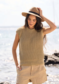 Afterglow Vest in MODE at Rowan Cotton DK or Alpaca Haze - Downloadable PDF