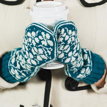 Frosted Snowblossom Mittens
