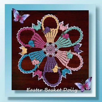 0775 Easter Basket Doily