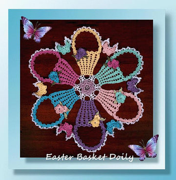 0775 Easter Basket Doily