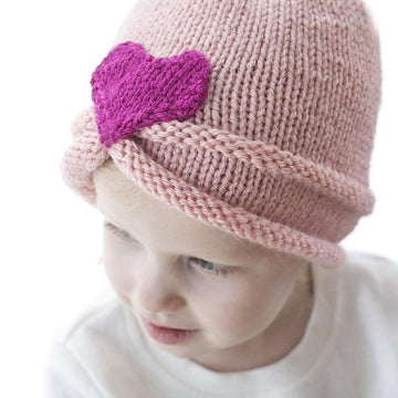 Gathered Heart Hat
