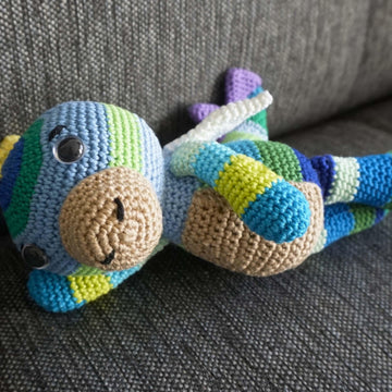 Crochet pattern dragon Kunterbunt