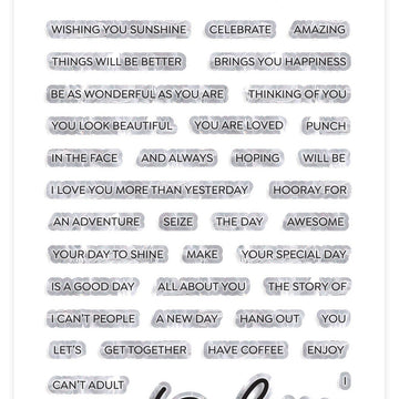 Photoplay Paper PhotoPlay Say It With Stamps Photopolymer Stamps - Today