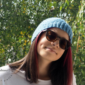 AQUA knit-look beanie