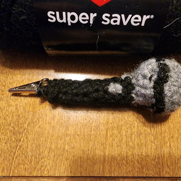Tiny microphone clip or keychain