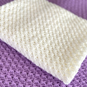 Simple Crossover Baby Blanket