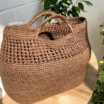 Crochet Raffia Tote Bag Pattern