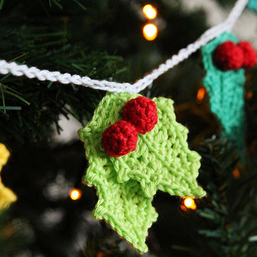 Rainbow Holly Garland