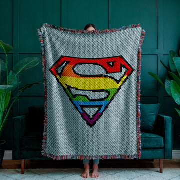 Superman Blanket C2C Crochet Pattern
