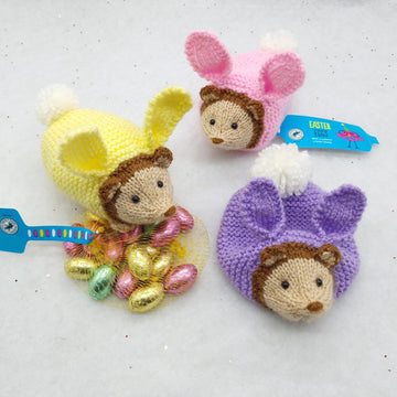 Hedgehog in Bunny Suit Gift Bag/Toy