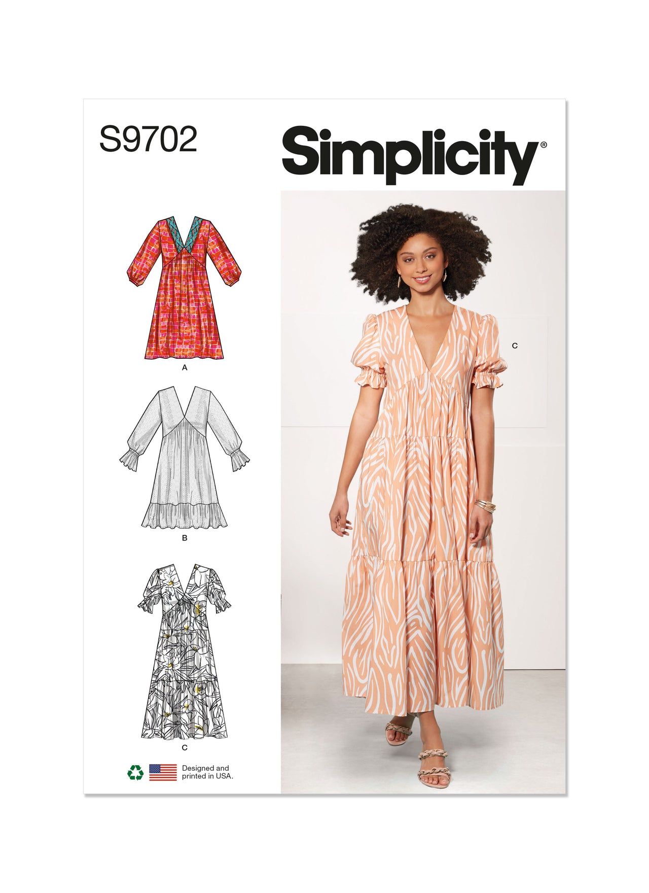 Simplicity Misses' Empire Dress S9702 - Sewing Pattern