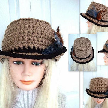 711 UNISEX FEDORA HAT, crochet pattern