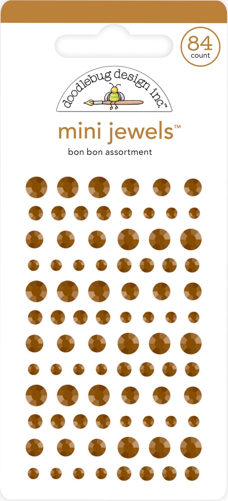 Doodlebug Adhesive Mini Jewels - Bon Bon