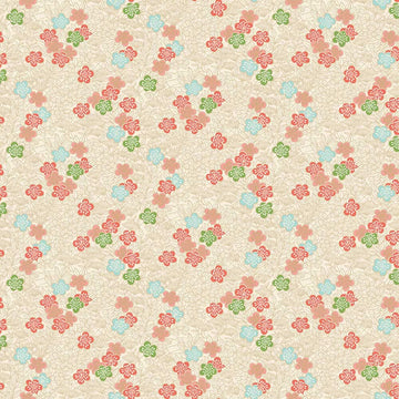 Makower Michiko - Bushclover Cream